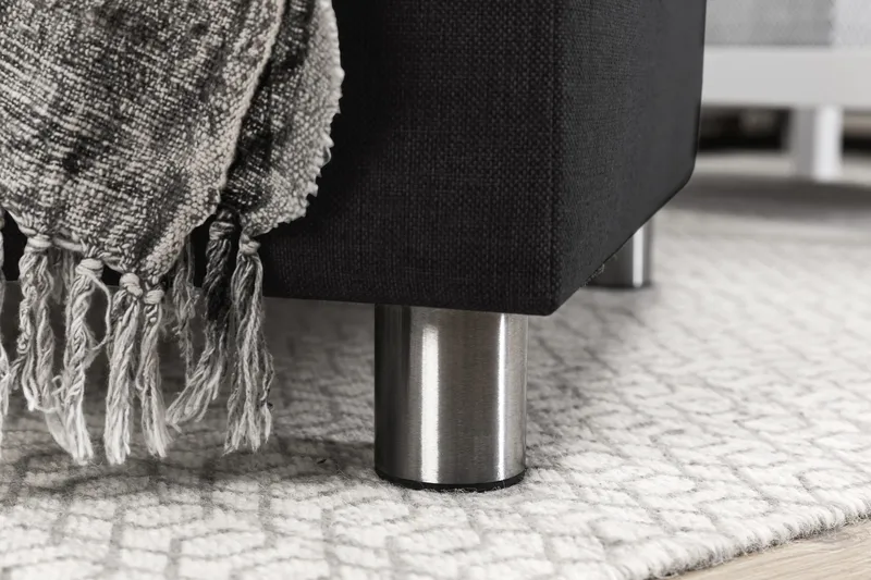 Crazy 5-sits Högervänd U-formad X-Large Soffa med Divan och Schäslong i Tyg - Antracit - Möbler - Vardagsrum - Soffor - U-soffor