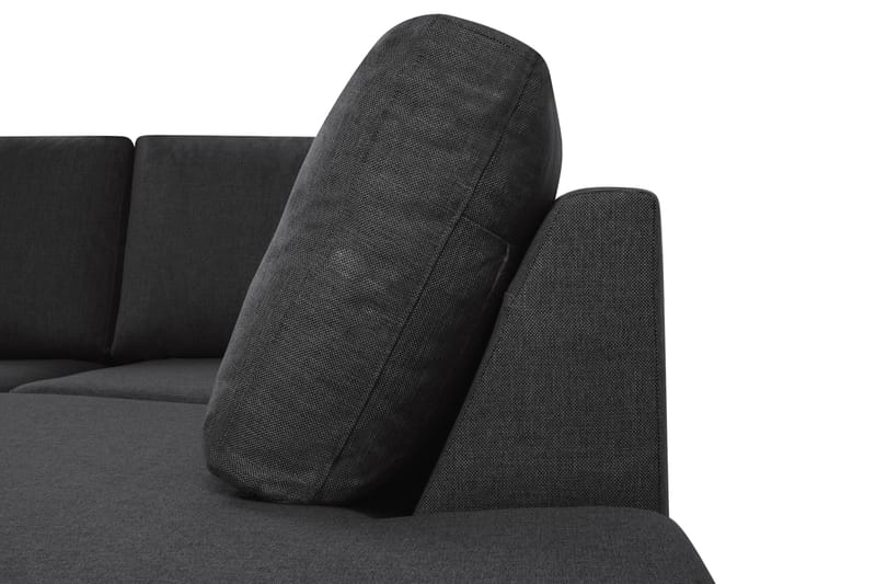 Crazy 5-sits Högervänd U-formad X-Large Soffa med Divan och Schäslong i Tyg - Antracit - Möbler - Vardagsrum - Soffor - U-soffor