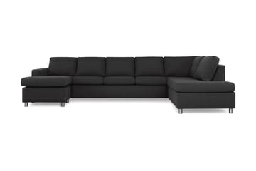 Crazy 5-sits Högervänd U-formad X-Large Soffa med Divan och Schäslong i Tyg