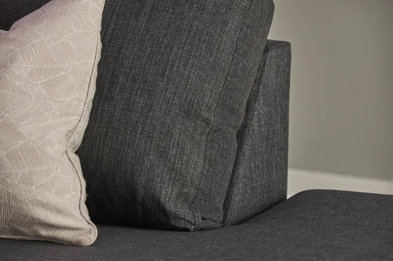 Crazy 5-sits Högervänd U-formad X-Large Soffa med Divan och Schäslong i Tyg - Antracit - Möbler - Vardagsrum - Soffor - U-soffor