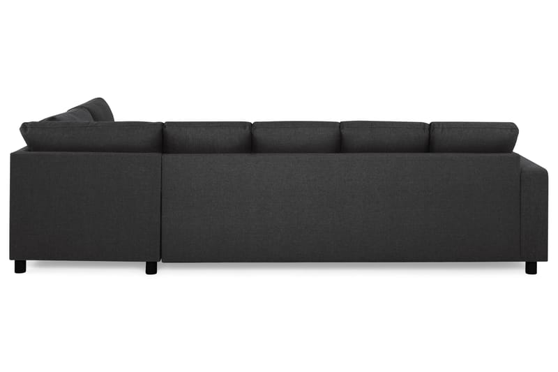 Crazy 5-sits Högervänd U-formad X-Large Soffa med Divan och Schäslong i Tyg - Antracit - Möbler - Vardagsrum - Soffor - U-soffor
