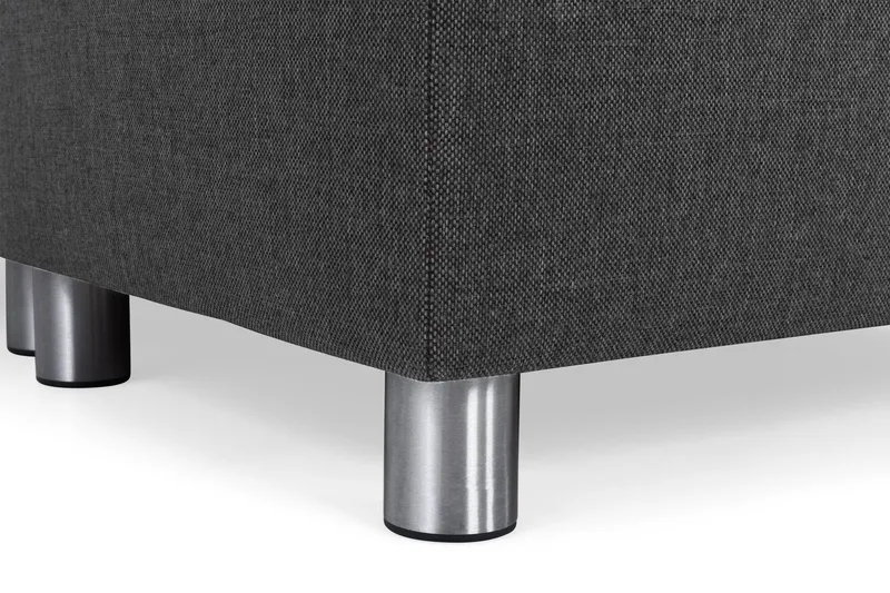 Crazy 5-sits Högervänd U-formad X-Large Soffa med Divan och Schäslong i Tyg - Antracit - Möbler - Vardagsrum - Soffor - U-soffor