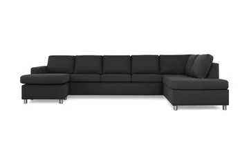 Crazy 5-sits Högervänd U-formad X-Large Soffa med Divan och Schäslong i Tyg