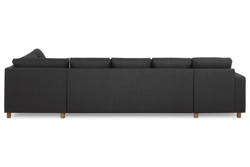 Crazy 5-sits Högervänd U-formad X-Large Soffa med Divan och Schäslong i Tyg - Antracit - Möbler - Vardagsrum - Soffor - U-soffor