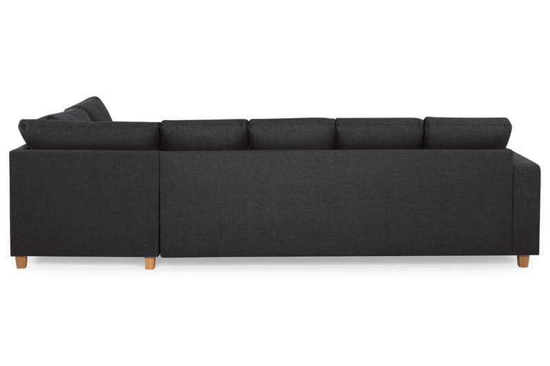 Crazy 5-sits Högervänd U-formad X-Large Soffa med Divan och Schäslong i Tyg - Antracit - Möbler - Vardagsrum - Soffor - U-soffor