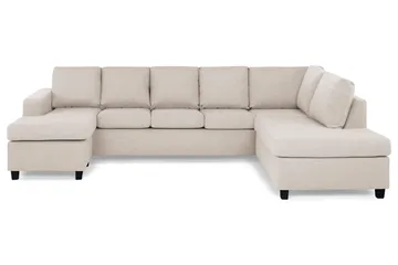 Crazy 5-sits Högervänd U-formad X-Large Soffa med Divan och Schäslong i Tyg