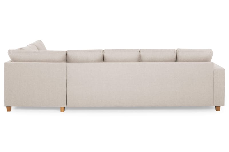 Crazy 5-sits Högervänd U-formad X-Large Soffa med Divan och Schäslong i Tyg - Beige - Möbler - Vardagsrum - Soffor - U-soffor