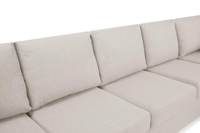 Crazy 5-sits Högervänd U-formad X-Large Soffa med Divan och Schäslong i Tyg - Beige - Möbler - Vardagsrum - Soffor - U-soffor