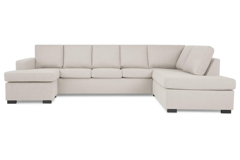 Crazy 5-sits Högervänd U-formad X-Large Soffa med Divan och Schäslong i Tyg - Beige - Möbler - Vardagsrum - Soffor - U-soffor