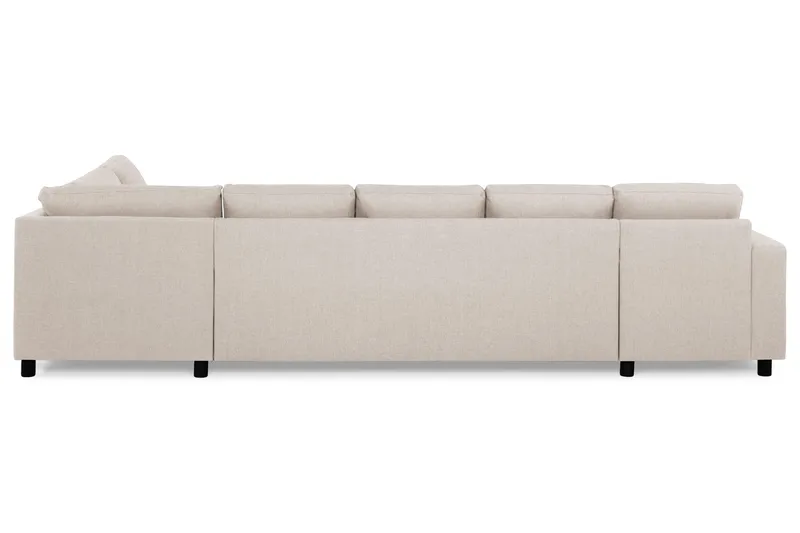 Crazy 5-sits Högervänd U-formad X-Large Soffa med Divan och Schäslong i Tyg - Beige - Möbler - Vardagsrum - Soffor - U-soffor