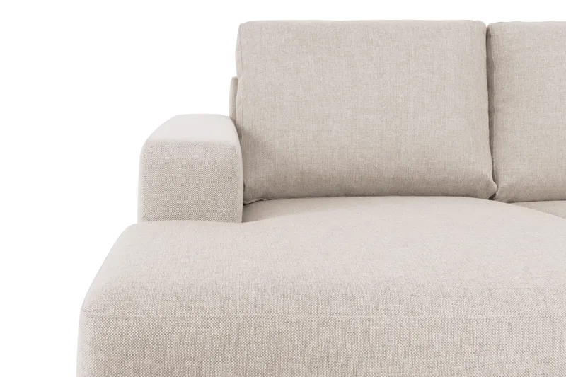 Crazy 5-sits Högervänd U-formad X-Large Soffa med Divan och Schäslong i Tyg - Beige - Möbler - Vardagsrum - Soffor - U-soffor