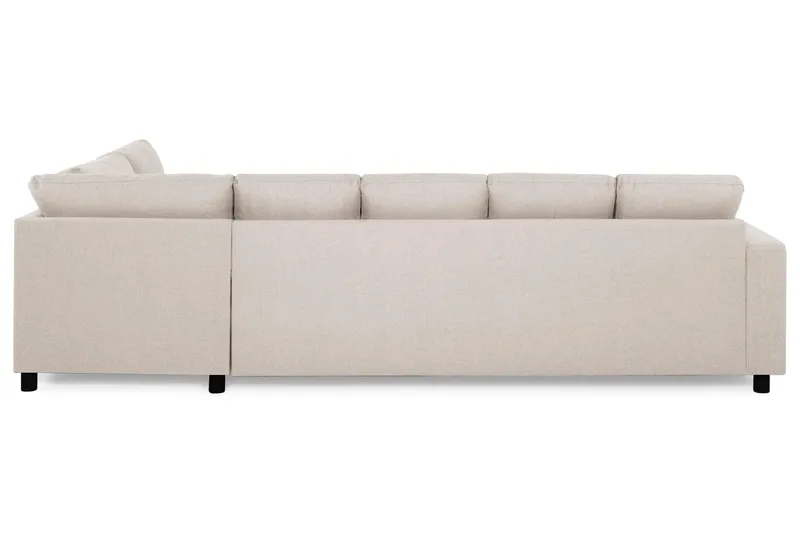 Crazy 5-sits Högervänd U-formad X-Large Soffa med Divan och Schäslong i Tyg - Beige - Möbler - Vardagsrum - Soffor - U-soffor