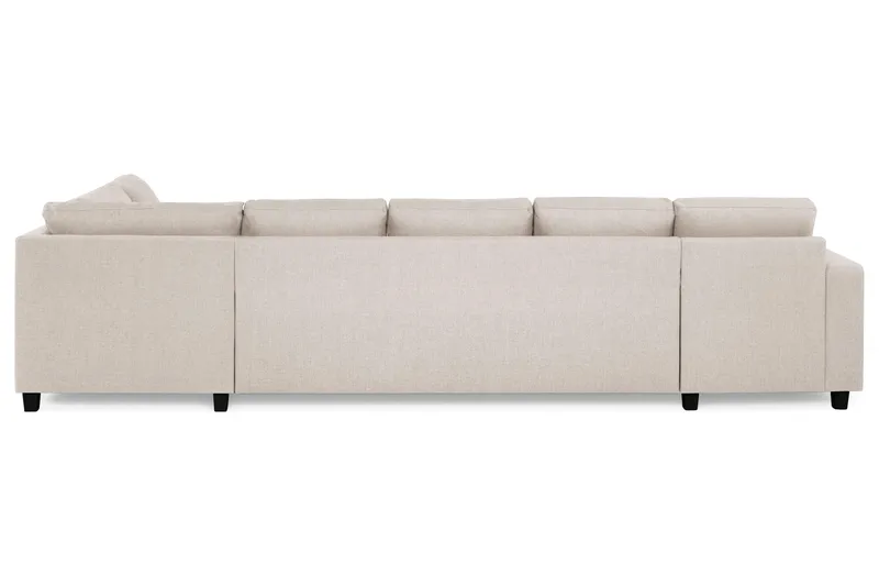 Crazy 5-sits Högervänd U-formad X-Large Soffa med Divan och Schäslong i Tyg - Beige - Möbler - Vardagsrum - Soffor - U-soffor