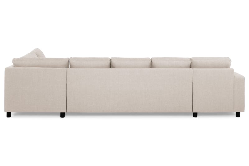 Crazy 5-sits Högervänd U-formad X-Large Soffa med Divan och Schäslong i Tyg - Beige - Möbler - Vardagsrum - Soffor - U-soffor