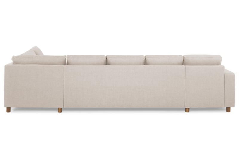 Crazy 5-sits Högervänd U-formad X-Large Soffa med Divan och Schäslong i Tyg - Beige - Möbler - Vardagsrum - Soffor - U-soffor