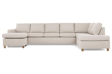 Crazy 5-sits Högervänd U-formad X-Large Soffa med Divan och Schäslong i Tyg