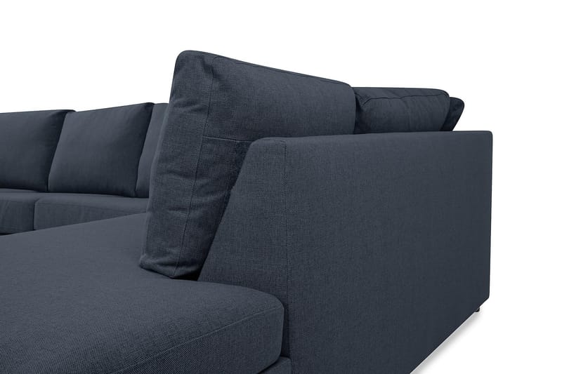 Crazy 5-sits Högervänd U-formad X-Large Soffa med Divan och Schäslong i Tyg - Blå - Möbler - Vardagsrum - Soffor - U-soffor
