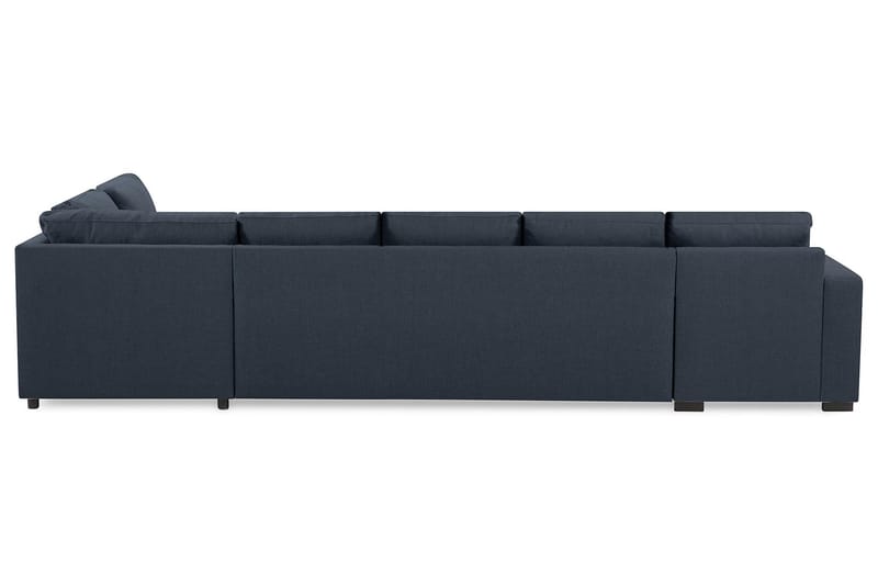 Crazy 5-sits Högervänd U-formad X-Large Soffa med Divan och Schäslong i Tyg - Blå - Möbler - Vardagsrum - Soffor - U-soffor