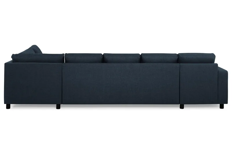 Crazy 5-sits Högervänd U-formad X-Large Soffa med Divan och Schäslong i Tyg - Blå - Möbler - Vardagsrum - Soffor - U-soffor