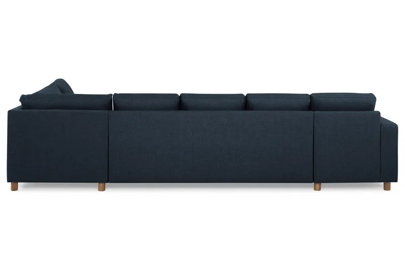 Crazy 5-sits Högervänd U-formad X-Large Soffa med Divan och Schäslong i Tyg - Blå - Möbler - Vardagsrum - Soffor - U-soffor