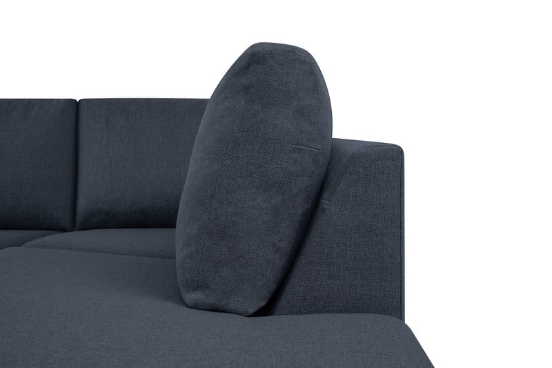 Crazy 5-sits Högervänd U-formad X-Large Soffa med Divan och Schäslong i Tyg - Blå - Möbler - Vardagsrum - Soffor - U-soffor