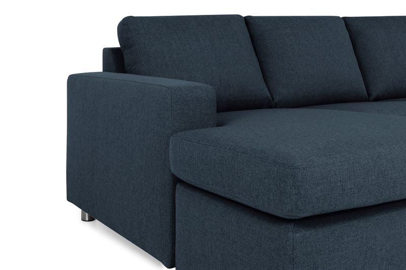 Crazy 5-sits Högervänd U-formad X-Large Soffa med Divan och Schäslong i Tyg - Blå - Möbler - Vardagsrum - Soffor - U-soffor