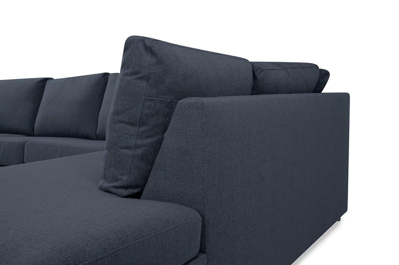 Crazy 5-sits Högervänd U-formad X-Large Soffa med Divan och Schäslong i Tyg - Blå - Möbler - Vardagsrum - Soffor - U-soffor