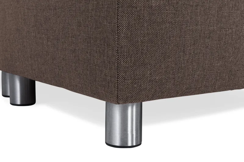 Crazy 5-sits Högervänd U-formad X-Large Soffa med Divan och Schäslong i Tyg - Brun - Möbler - Vardagsrum - Soffor - U-soffor