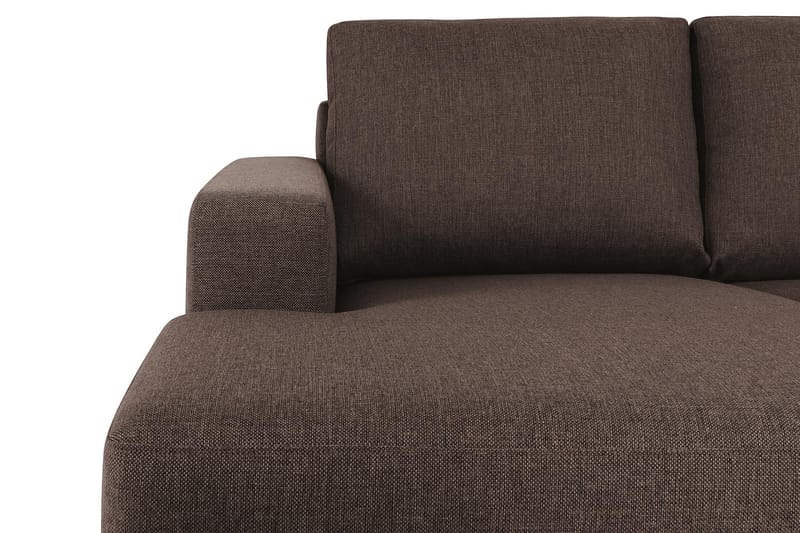 Crazy 5-sits Högervänd U-formad X-Large Soffa med Divan och Schäslong i Tyg - Brun - Möbler - Vardagsrum - Soffor - U-soffor