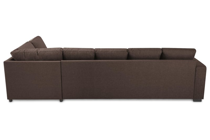 Crazy 5-sits Högervänd U-formad X-Large Soffa med Divan och Schäslong i Tyg - Brun - Möbler - Vardagsrum - Soffor - U-soffor
