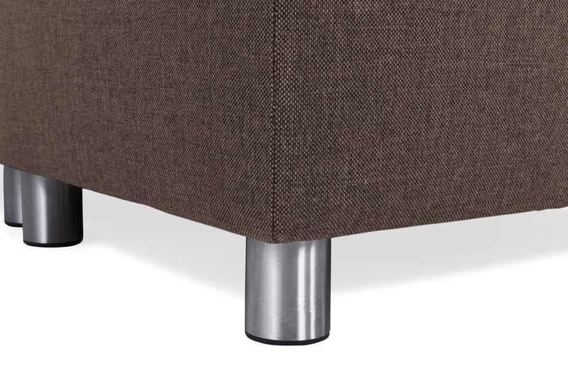 Crazy 5-sits Högervänd U-formad X-Large Soffa med Divan och Schäslong i Tyg - Brun - Möbler - Vardagsrum - Soffor - U-soffor