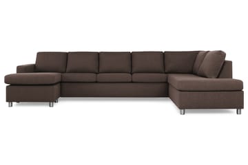 Crazy 5-sits Högervänd U-formad X-Large Soffa med Divan och Schäslong i Tyg