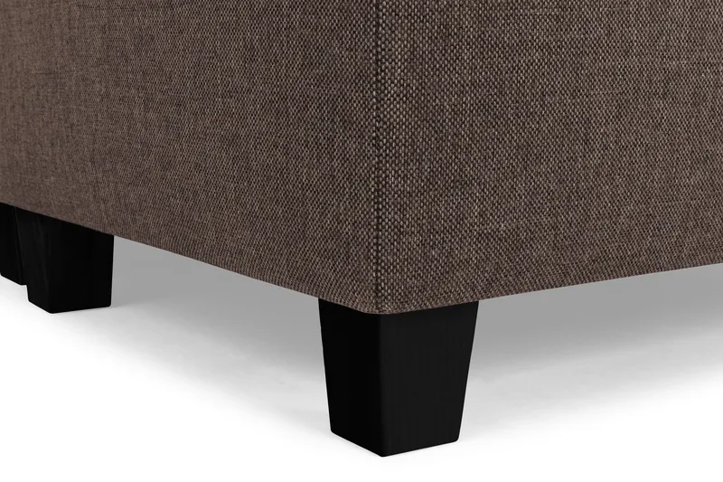 Crazy 5-sits Högervänd U-formad X-Large Soffa med Divan och Schäslong i Tyg - Brun - Möbler - Vardagsrum - Soffor - U-soffor