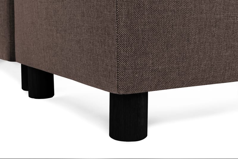 Crazy 5-sits Högervänd U-formad X-Large Soffa med Divan och Schäslong i Tyg - Brun - Möbler - Vardagsrum - Soffor - U-soffor