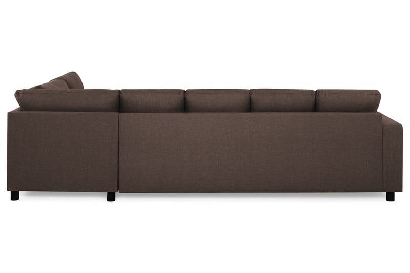 Crazy 5-sits Högervänd U-formad X-Large Soffa med Divan och Schäslong i Tyg - Brun - Möbler - Vardagsrum - Soffor - U-soffor