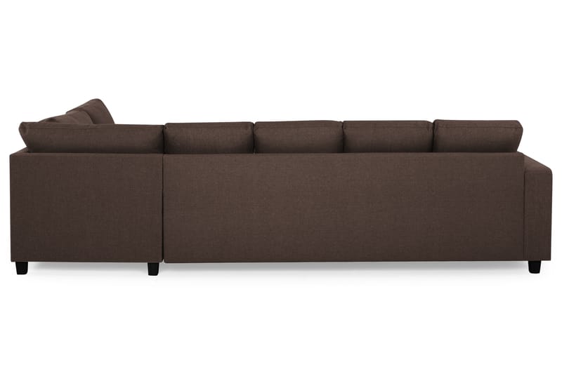 Crazy 5-sits Högervänd U-formad X-Large Soffa med Divan och Schäslong i Tyg - Brun - Möbler - Vardagsrum - Soffor - U-soffor