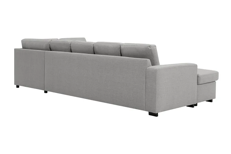 Crazy 5-sits Högervänd U-formad X-Large Soffa med Divan och Schäslong i Tyg - Grå - Möbler - Vardagsrum - Soffor - U-soffor