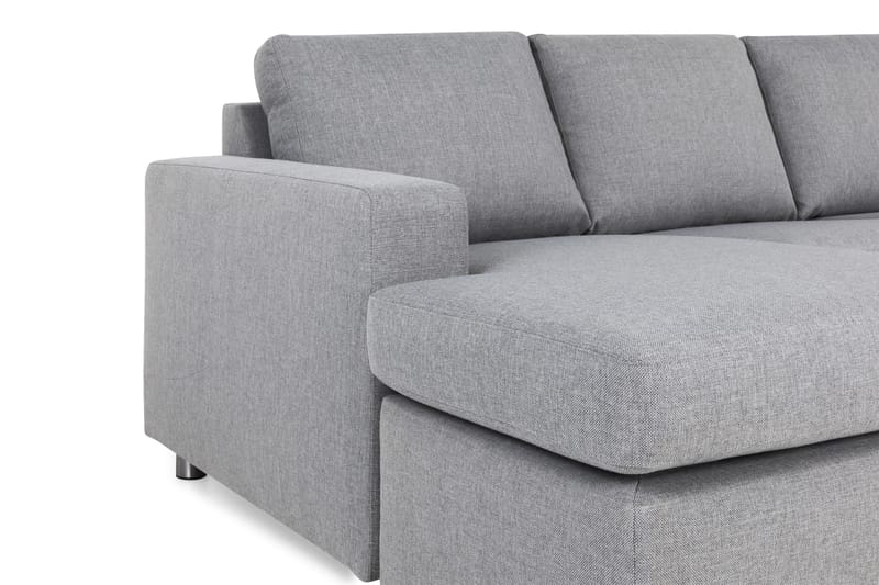 Crazy 5-sits Högervänd U-formad X-Large Soffa med Divan och Schäslong i Tyg - Grå - Möbler - Vardagsrum - Soffor - U-soffor