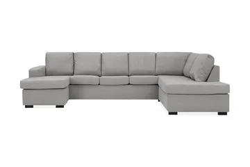 Crazy 5-sits Högervänd U-formad X-Large Soffa med Divan och Schäslong i Tyg