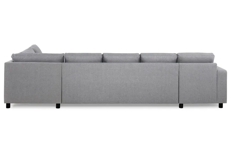 Crazy 5-sits Högervänd U-formad X-Large Soffa med Divan och Schäslong i Tyg - Grå - Möbler - Vardagsrum - Soffor - U-soffor