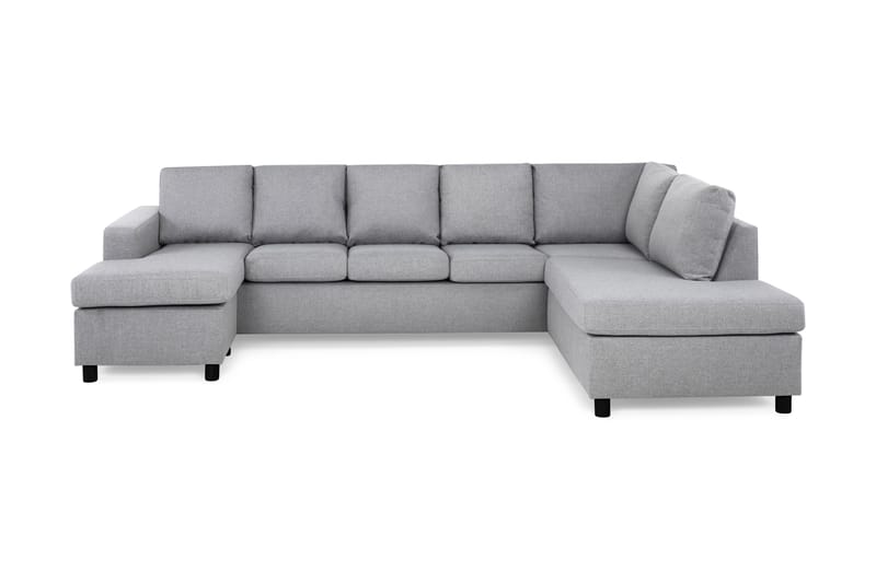 Crazy 5-sits Högervänd U-formad X-Large Soffa med Divan och Schäslong i Tyg - Grå - Möbler - Vardagsrum - Soffor - U-soffor