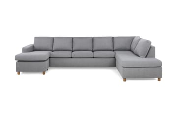 Crazy 5-sits Högervänd U-formad X-Large Soffa med Divan och Schäslong i Tyg
