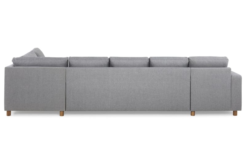 Crazy 5-sits Högervänd U-formad X-Large Soffa med Divan och Schäslong i Tyg - Grå - Möbler - Vardagsrum - Soffor - U-soffor