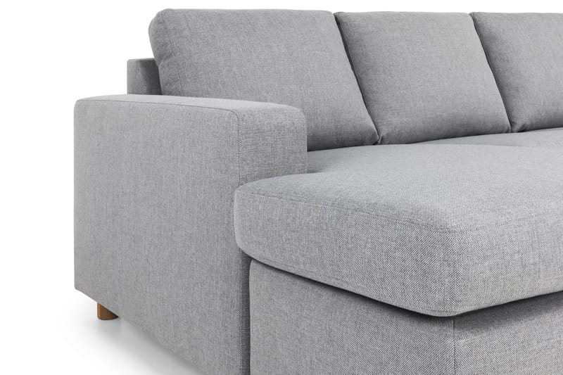 Crazy 5-sits Högervänd U-formad X-Large Soffa med Divan och Schäslong i Tyg - Grå - Möbler - Vardagsrum - Soffor - U-soffor