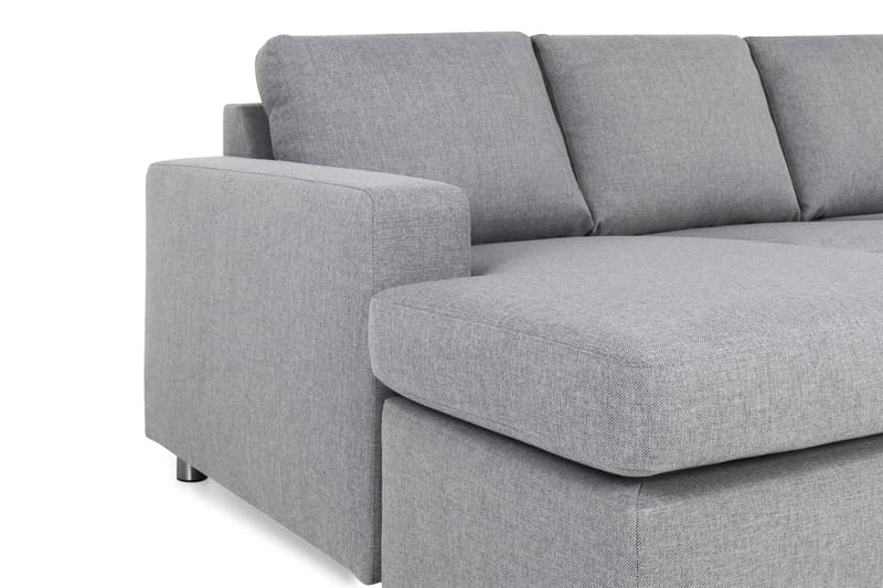 Crazy 5-sits Högervänd U-formad X-Large Soffa med Divan och Schäslong i Tyg - Grå - Möbler - Vardagsrum - Soffor - U-soffor