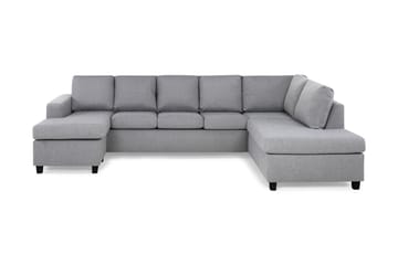 Crazy 5-sits Högervänd U-formad X-Large Soffa med Divan och Schäslong i Tyg