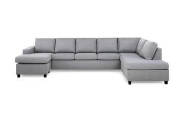 Crazy 5-sits Högervänd U-formad X-Large Soffa med Divan och Schäslong i Tyg