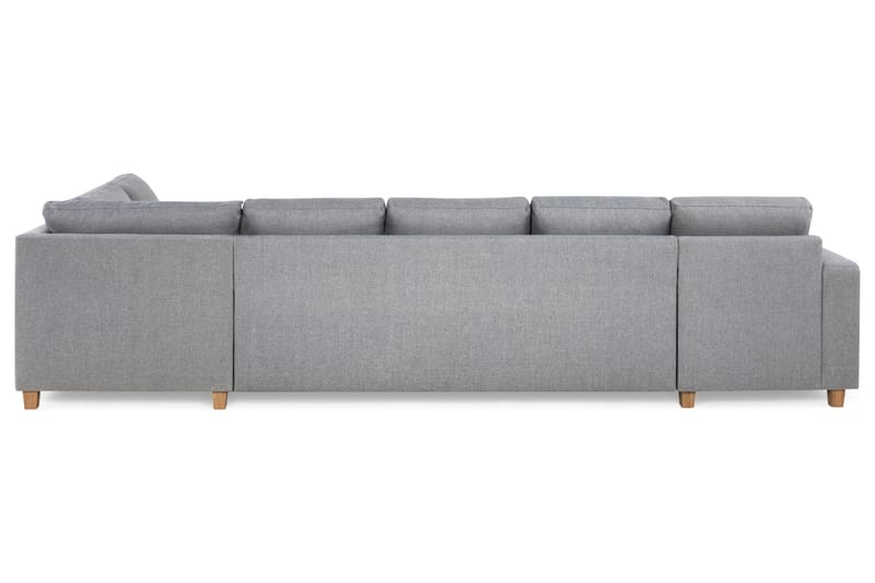 Crazy 5-sits Högervänd U-formad X-Large Soffa med Divan och Schäslong i Tyg - Grå - Möbler - Vardagsrum - Soffor - U-soffor