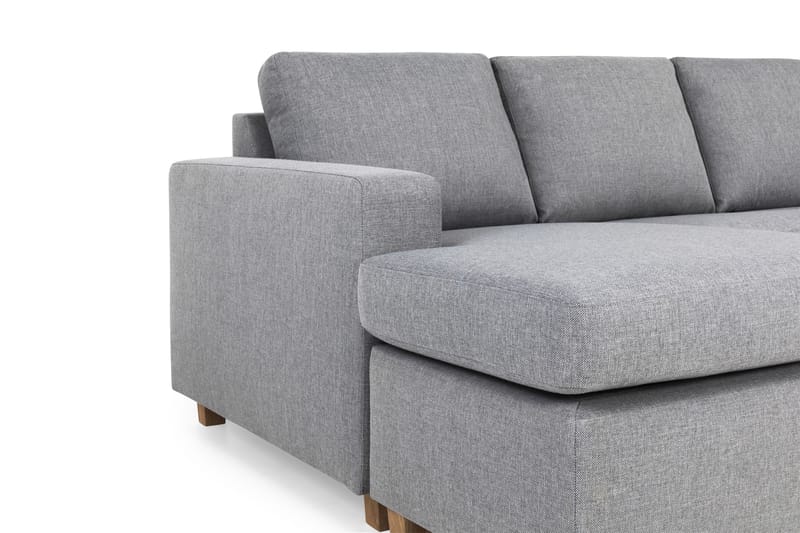Crazy 5-sits Högervänd U-formad X-Large Soffa med Divan och Schäslong i Tyg - Grå - Möbler - Vardagsrum - Soffor - U-soffor