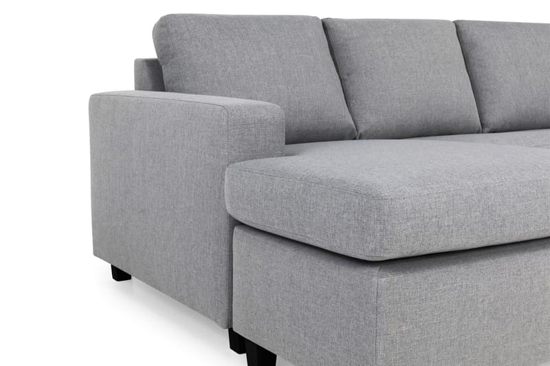 Crazy 5-sits Högervänd U-formad X-Large Soffa med Divan och Schäslong i Tyg - Grå - Möbler - Vardagsrum - Soffor - U-soffor